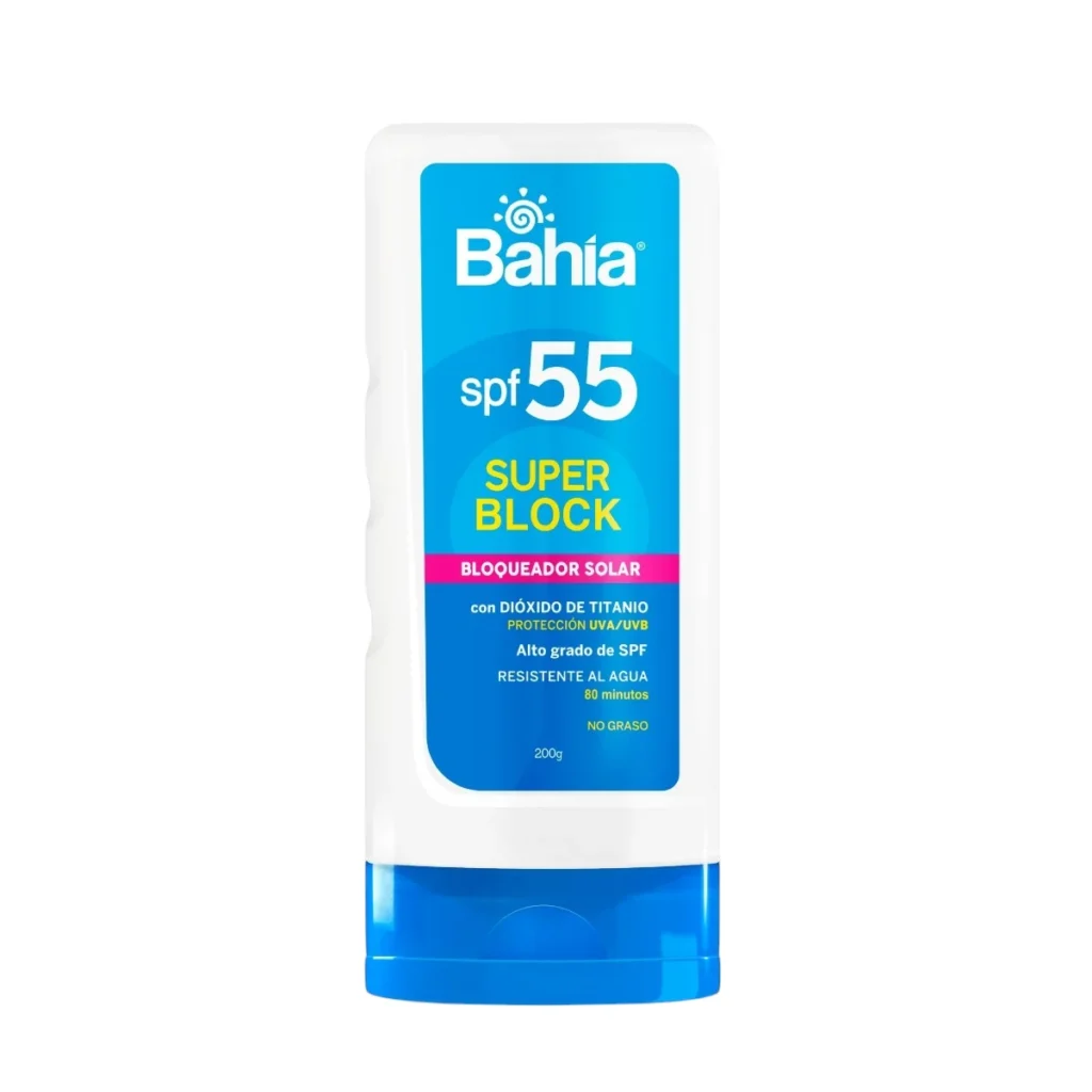 Compra Bloqueador Bahía Super Block SPF55 200 g al mejor precio - Venta de Bloqueador Bahía Super Block SPF55 200 g en Lima, Perú