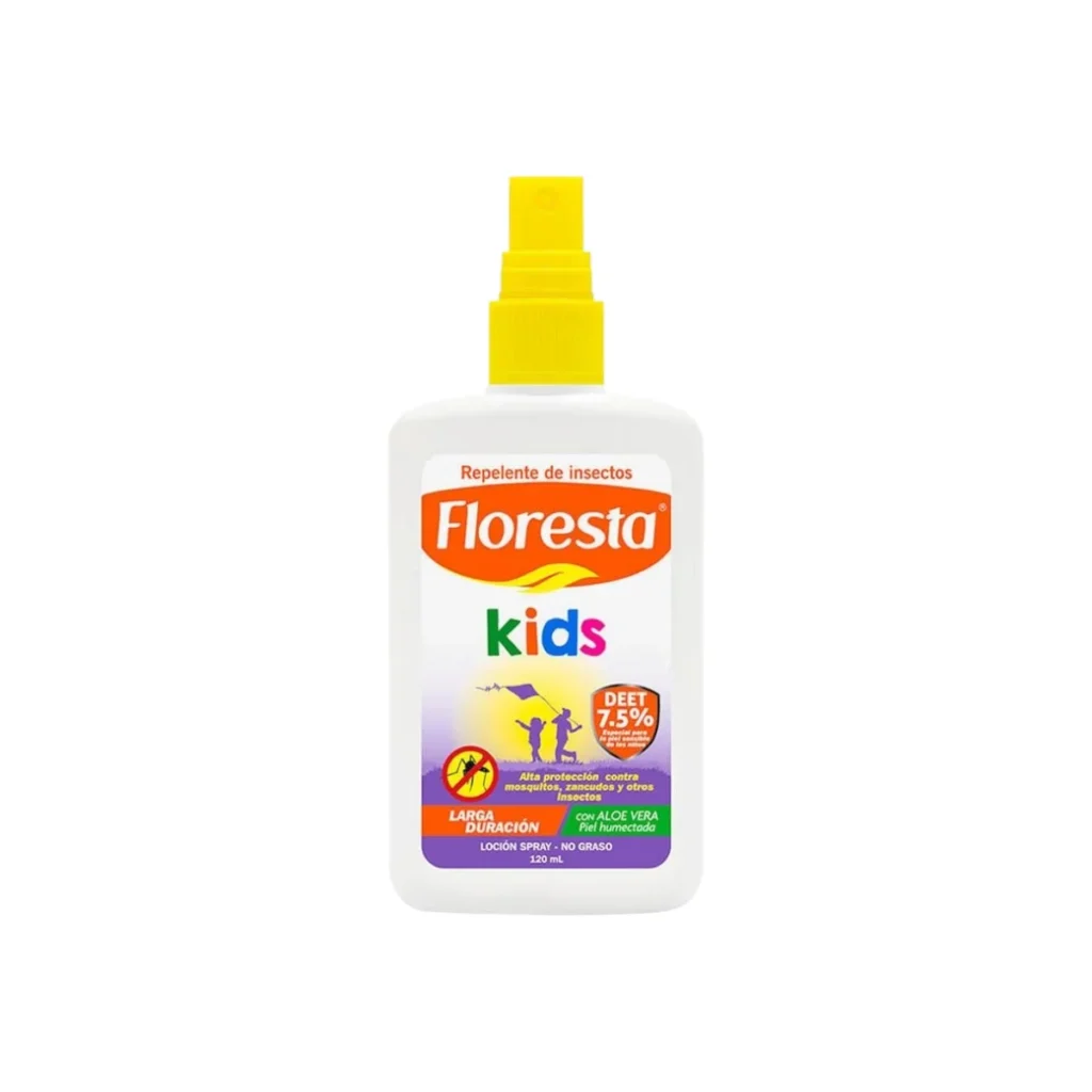 Compra Repelente en Spray Floresta Kids Deet 7.5% de 120 ML al mejor precio - Venta de Repelente en Spray Floresta Kids Deet 7.5% de 120 ML en Lima, Perú