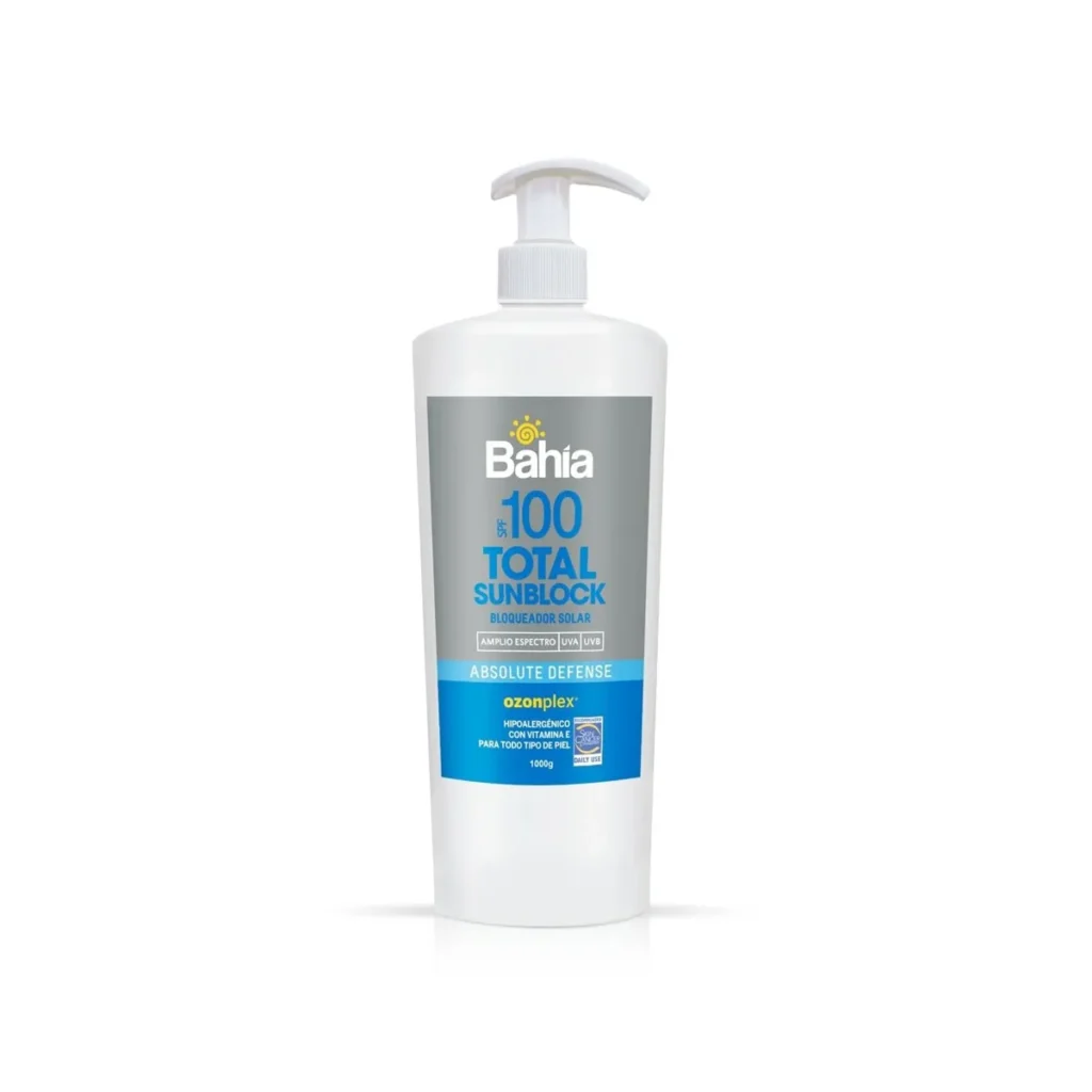 Compra Protector Solar Bahía Total Sunblock SPF 100 x 1 litro al mejor precio - Venta de Protector Solar Bahía Total Sunblock SPF 100 x 1 litro en Lima, Perú